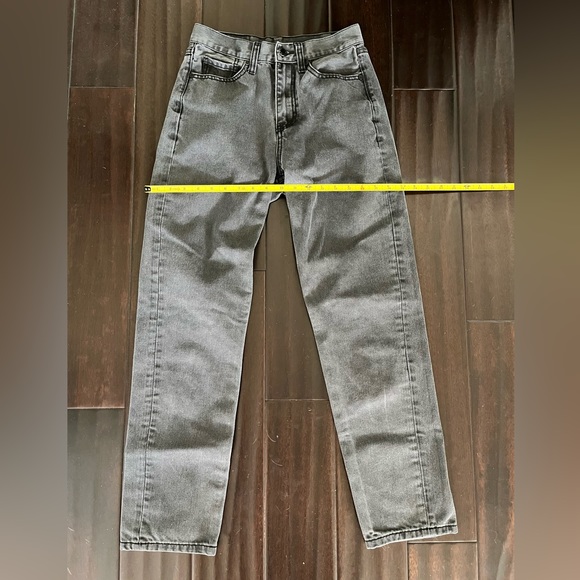 Unif Gray Straight Leg Denim Jeans 100% Cotton Size 25 - Picture 2 of 11